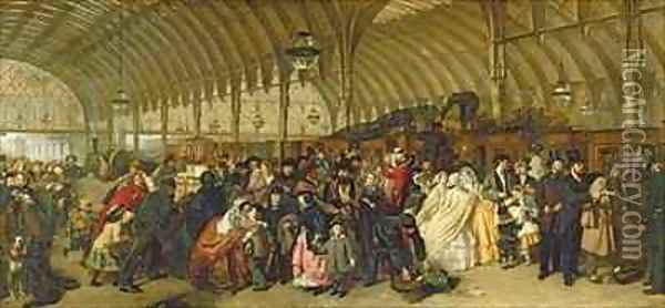 The Railway Station 2 Oil Painting - William Powell Frith