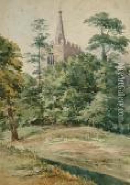 Pinner Church, Middlesex Oil Painting - Agostino Aglio