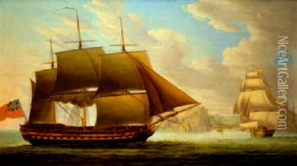 The Cirencester Off St. Helena Oil Painting - Robert Dodd