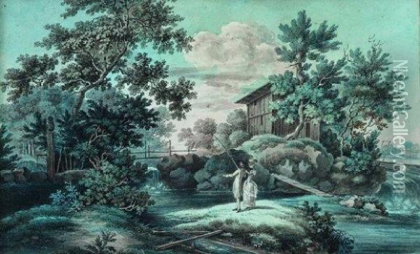 Scene Galante En Exterieur Oil Painting - Johann Henry Fuseli