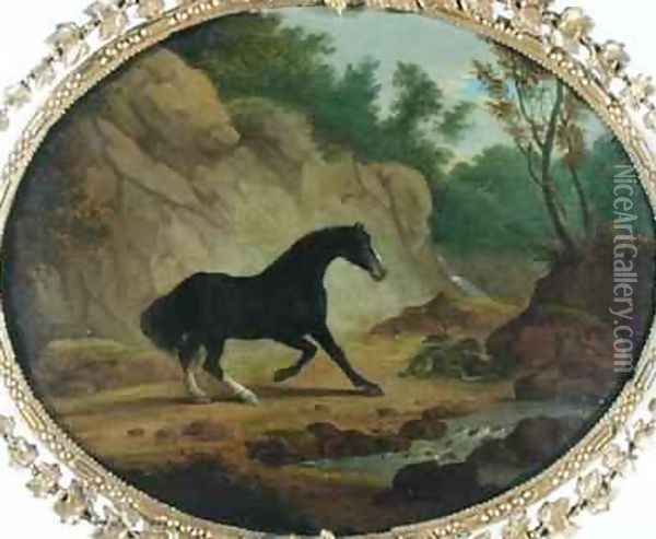 A Horse Frightened by a Snake Oil Painting - Sawrey Gilpin