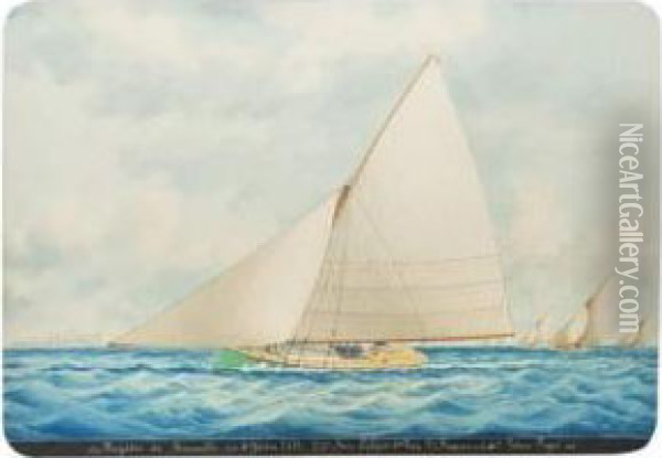 Marseille Du 5 Juin 1881 Oil Painting - Louis Francois Pros. Roux