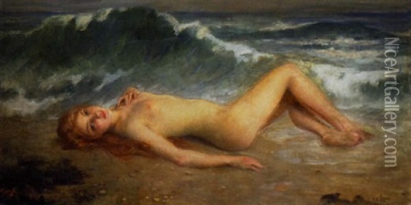 La Naissance De Venus Oil Painting - Charles Amable Lenoir