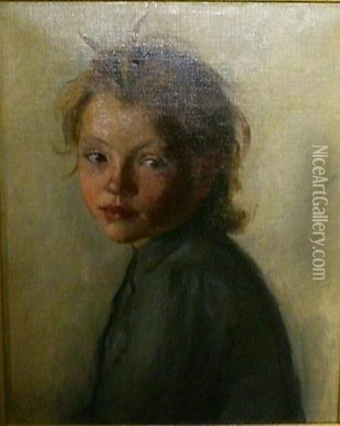Portrait De Jeune Garcon Oil Painting - Charles Sprague Pearce
