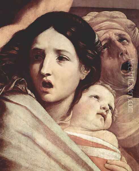 The Slaughter of the Innocents [detail #1] Oil Painting - Guido Reni
