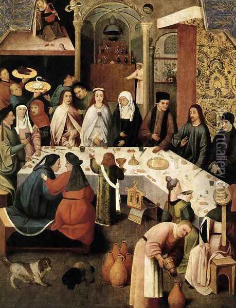 Marriage Feast at Cana Oil Painting - Hieronymous Bosch