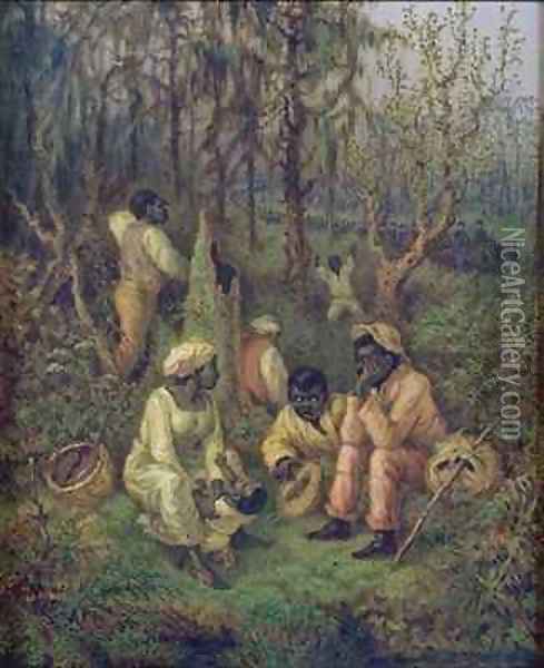 Fugitive Slaves in the Dismal Swamp Oil Painting - David Cronin