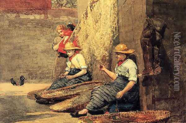 Fishergirls Oil Painting - Winslow Homer