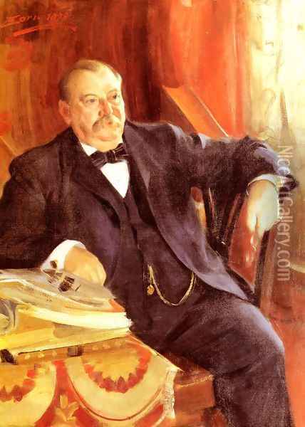 President Grover Cleveland Oil Painting - Anders Zorn