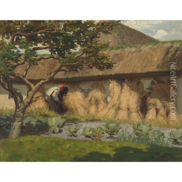The Harvest Oil Painting - John Wycliffe Lewis Forster