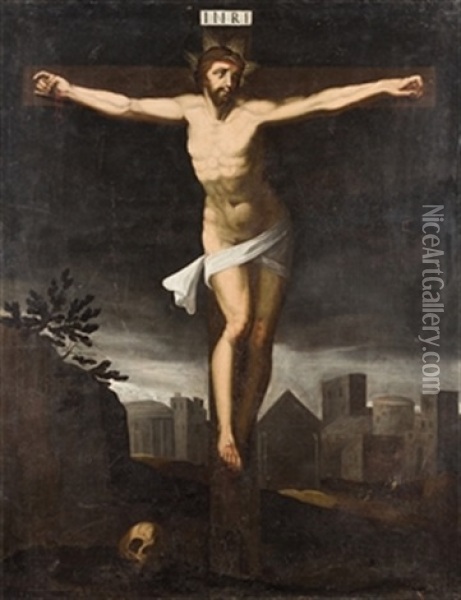 Cristo Crucificado Oil Painting - Miquel Bestard