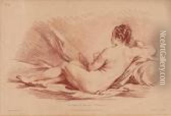 Weiblicher Ruckenakt Oil Painting - Gilles I Demarteau