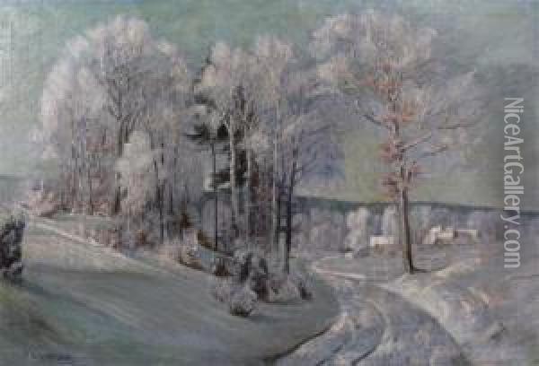 Winter Landscape Oil Painting - Paul Weimann