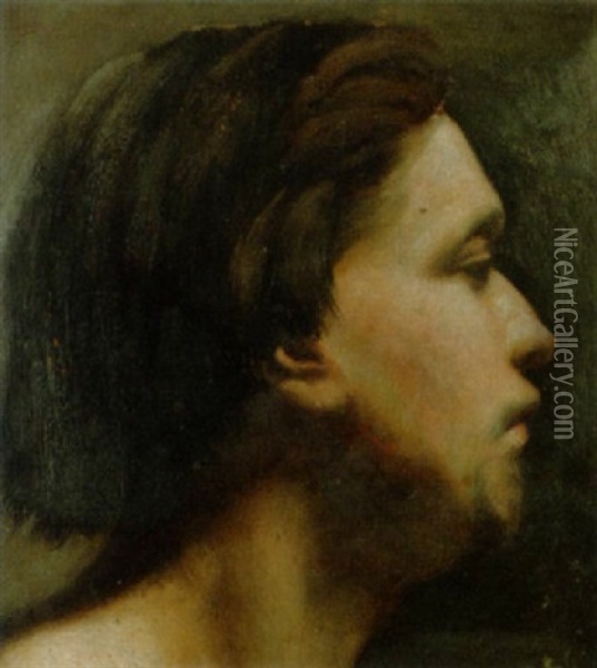 Portrat Eines Jungen Mannes Oil Painting - Karl Stauffer-Bern