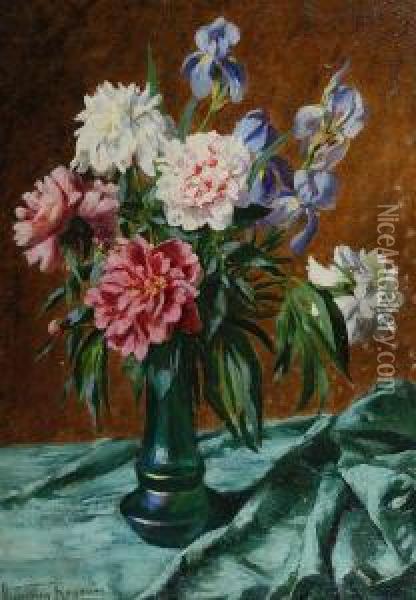 Kwiaty W Wazonie Oil Painting - Mieczyslaw Reyzner