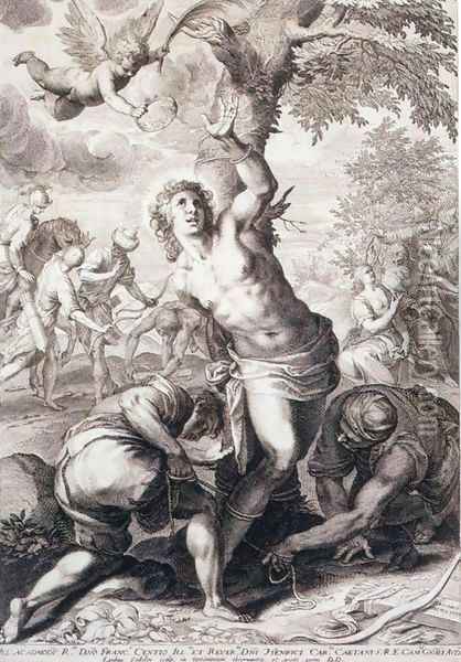 The Martyrdom of St Sebastian Oil Painting - Aegidius Sadeler or Saedeler