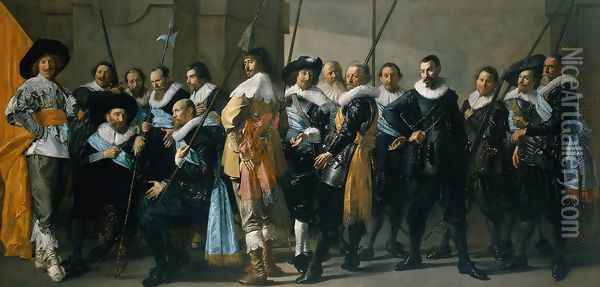Company of Captain Reinier Reael, known as the 'Meagre Company' Oil Painting - Frans Hals