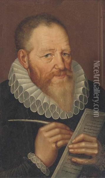 Portrait Of A Gentleman Oil Painting - Frans Pourbus