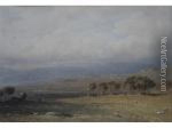 Sheep On The Moors Oil Painting - George Arthur Fripp