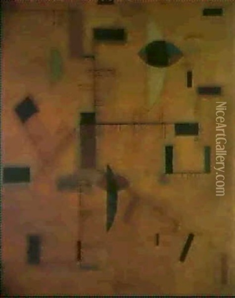 Brun Soutenu (dichtes Braun) Oil Painting - Wassily Kandinsky