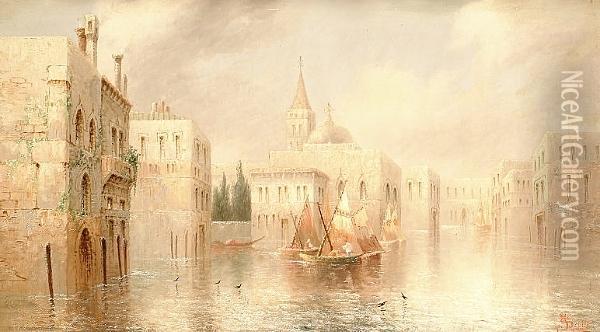 Venetian Views Oil Painting - James Salt