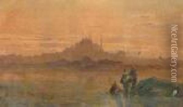 Constantinople Oil Painting - Victor Pierre Huguet