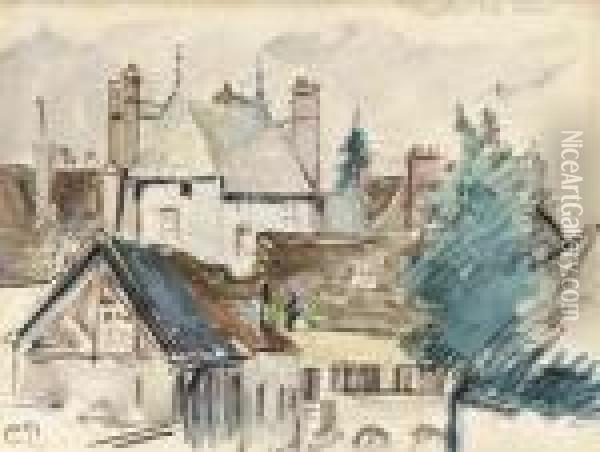 Chatillon-sur-seine Oil Painting - Camille Pissarro