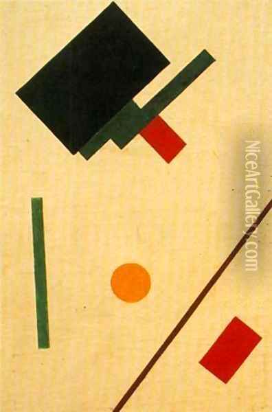 Suprematist Composition 1915 Oil Painting - Kazimir Severinovich Malevich