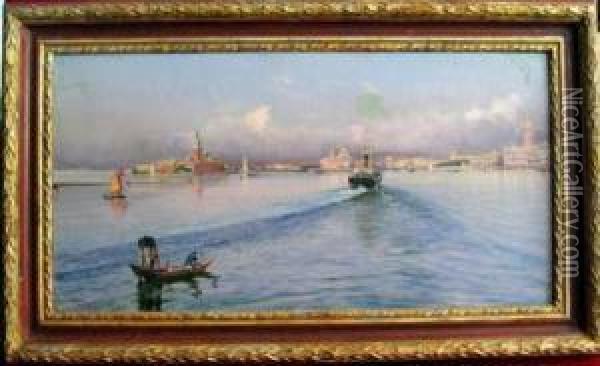 Veduta Di Venezia Dalmare Oil Painting - Peter Conrad Schreiber