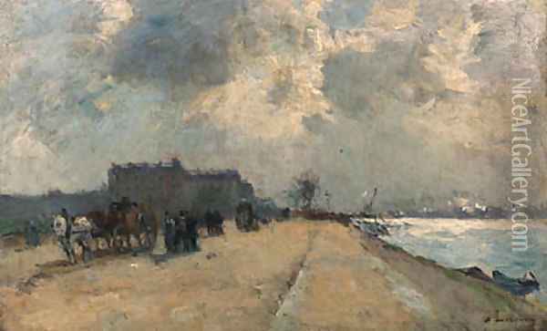 Bords de la Seine prs de Charenton Oil Painting - Albert Lebourg