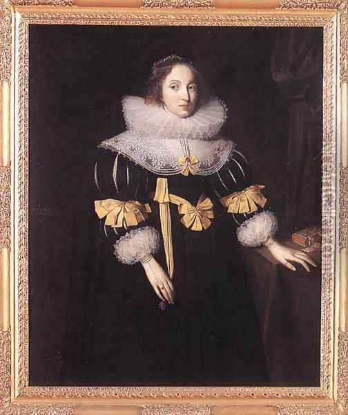 Portrait of Lady Anne Ruhout 1631 Oil Painting - Marcus The Younger Gheeraerts