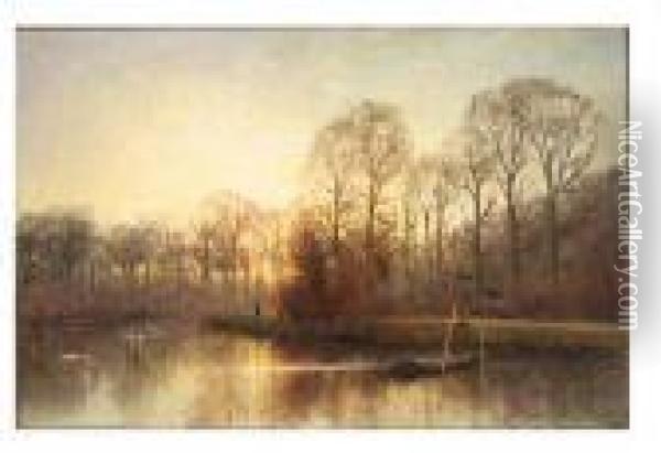 Crepuscule Oil Painting - Jan Hillebrand Wijsmuller