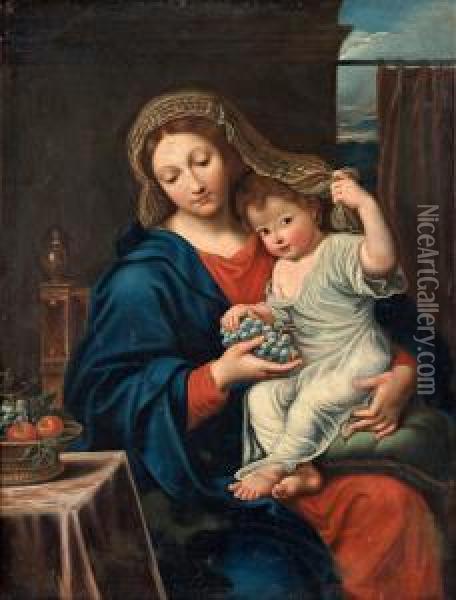 Madonna With The Child Oil Painting - Abraham Janssens van Nuyssen