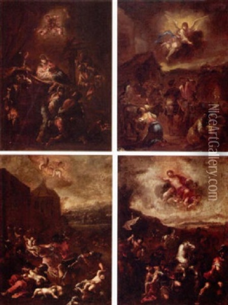 The Annunciation To The Shepherds Oil Painting - Matteo de' Pitocchi (Matteo Ghidoni)