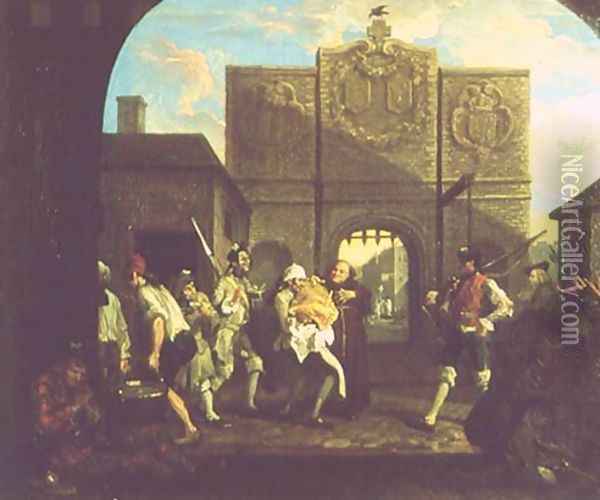 The Gate of Calais Oil Painting - William Hogarth