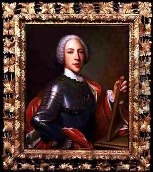 Portrait of Prince Henry Benedict Cardinal York 1725-1807 Oil Painting - Domenico Dupra
