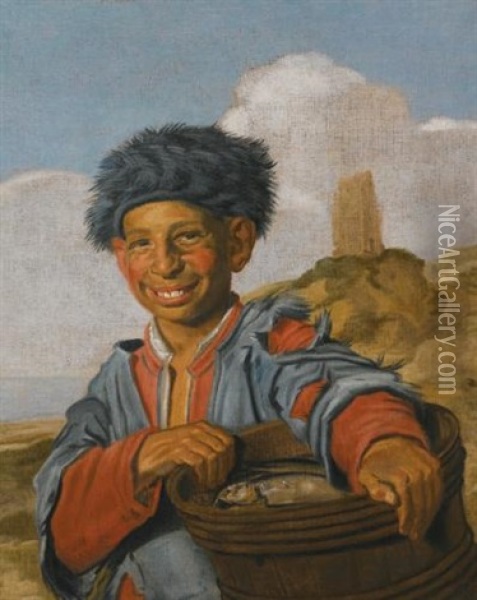 The Laughing Fisher Boy Oil Painting - Frans Hals