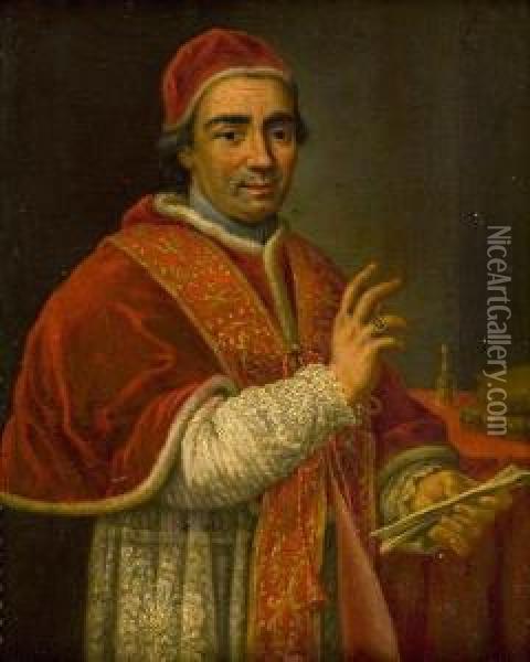 Papa Clemente Xiv Oil Painting - Vincenzo Milione