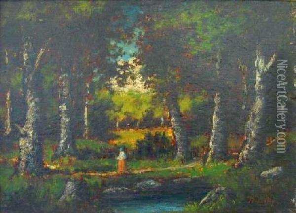 Forest At Fontainebleau Oil Painting - Narcisse-Virgile D Az De La Pena