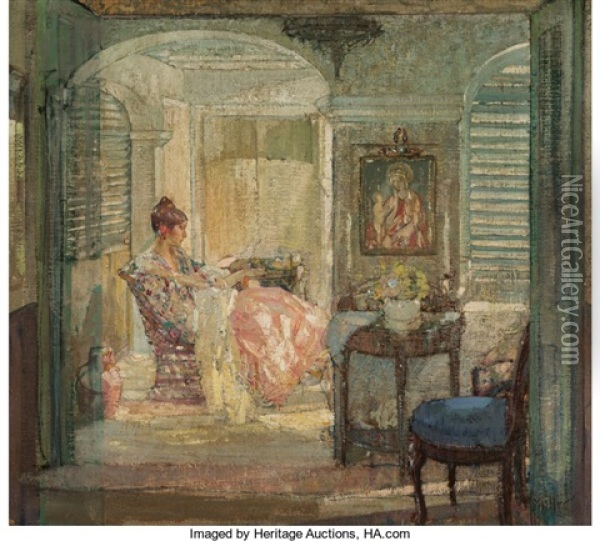 Afternoon Reverie Oil Painting - Richard Edward Miller