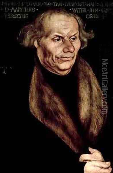 Hans Luther Father of Martin Luther Oil Painting - Lucas The Elder Cranach