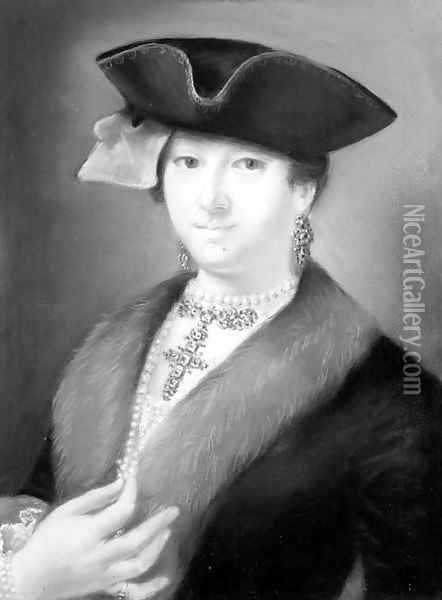 Portrait of an elegant lady Oil Painting - Francesco Pavona