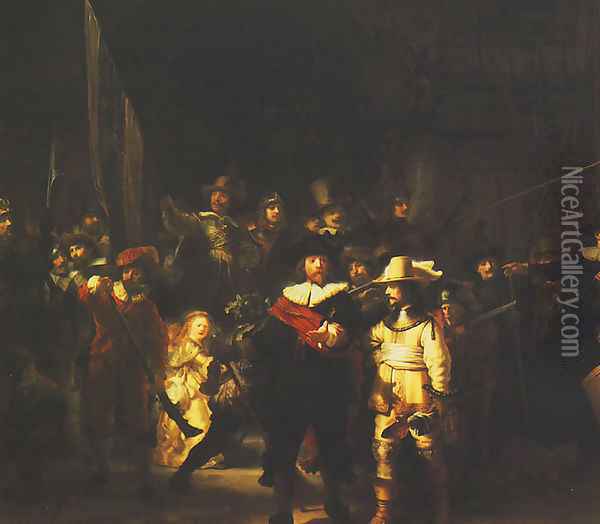 The NightWatch Oil Painting - Rembrandt Van Rijn
