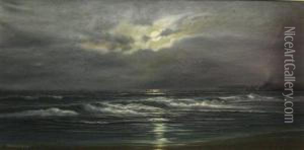 Sea Front Oil Painting - Aubrey Vincent Beardsley