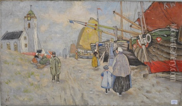 Port De Kattewijck Oil Painting - Hendrick Cassiers