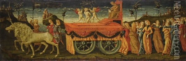 The Triumph Of Chastity Oil Painting - Liberale Da Verona