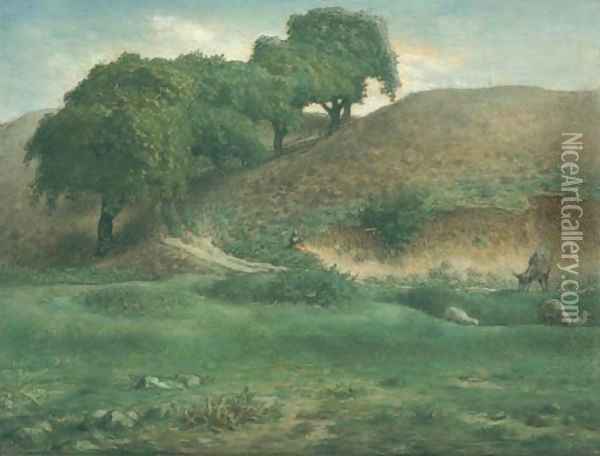 Path through the Chestnut Trees, Cusset Oil Painting - Jean-Francois Millet