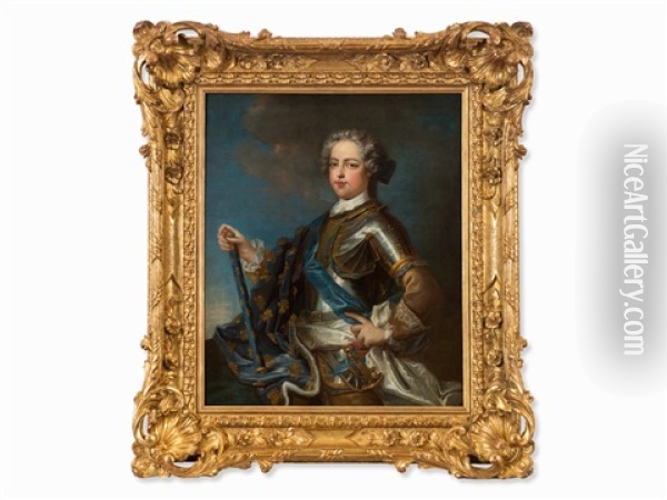 Portrait Of Louis Xv Oil Painting - Jean-Baptiste van Loo
