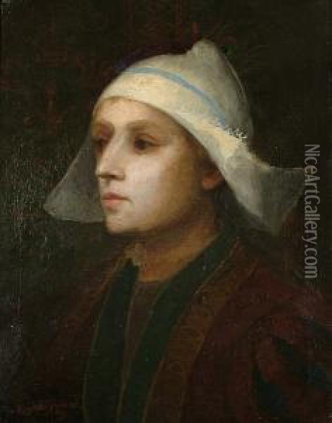 Dutch Fisher Girl Oil Painting - Sydney Herbert
