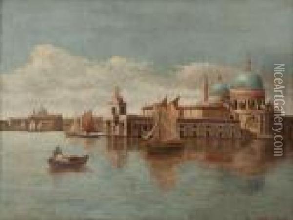 Velencei Santa Maria Salute Oil Painting - Karl Kaufmann